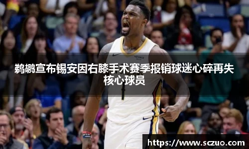 鹈鹕宣布锡安因右膝手术赛季报销球迷心碎再失核心球员